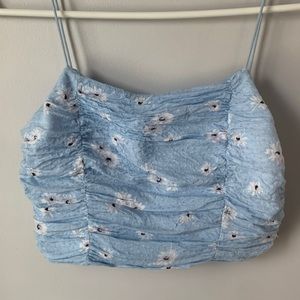 Pacsun Light Blue Flower Tank Top💙